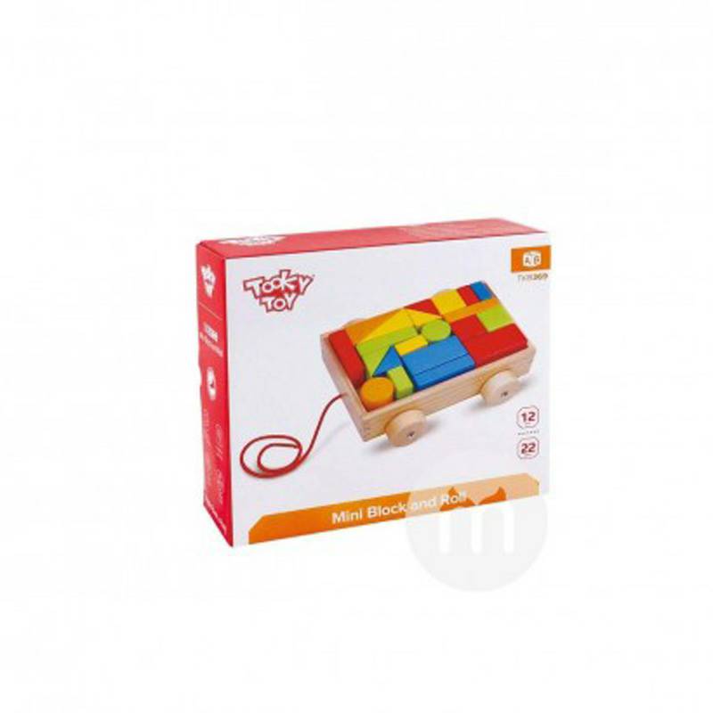 Tooky Toy Jerman Tooky Toy bayi trailer blok bangunan mainan versi luar negeri