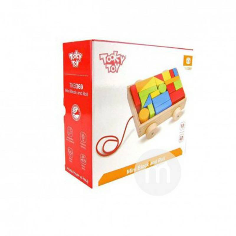 Tooky Toy Jerman Tooky Toy bayi trailer blok bangunan mainan versi luar negeri