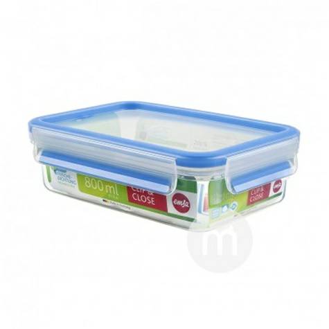 EMSA German Square Snack Box Plastik dengan tutup 800ml Versi Luar Neg...