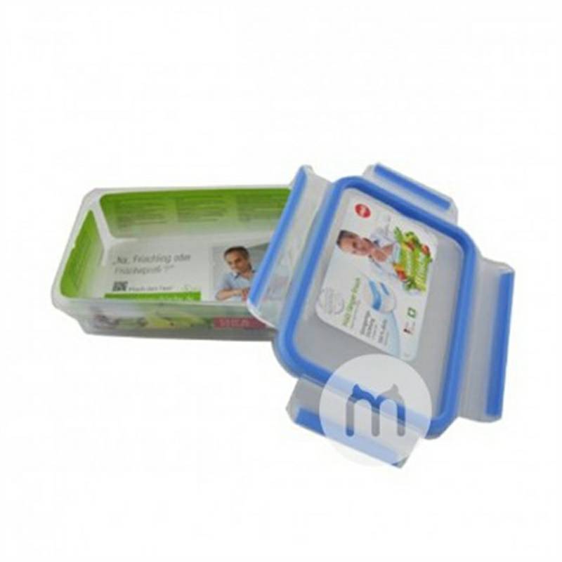 EMSA German Square Snack Box Plastik dengan tutup 800ml Versi Luar Negeri