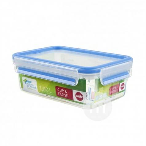 EMSA German Square Plastik Snack Box 1L Versi Luar Negeri