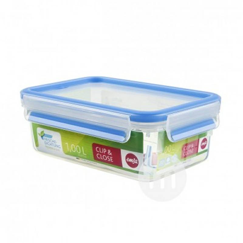 EMSA German Square Plastik Snack Box 1L Versi Luar Negeri