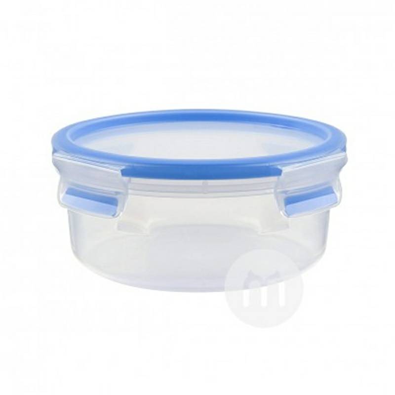 EMSA German snack box bundar plastik dengan tutup 850ml versi luar negeri