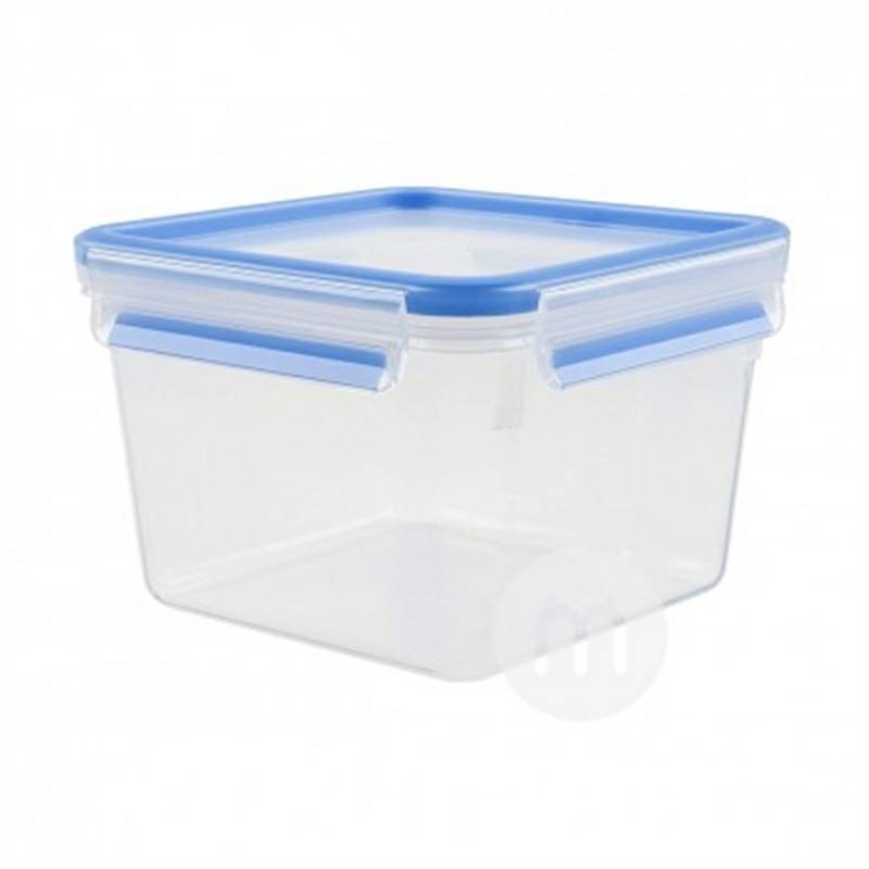 kotak makanan ringan plastik EMSA Jerman persegi dengan tutup dan kotak segar-menjaga versi 1.75L di luar negeri