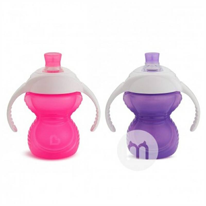 Munchkin Amerika Serikat anti bocor pelatihan minum cup duckbill dengan pegangan 207ml dua edisi luar negeri