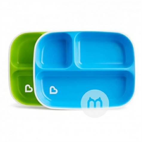 piring makan Munchkin American baby square self-feeding 2 paket versi ...