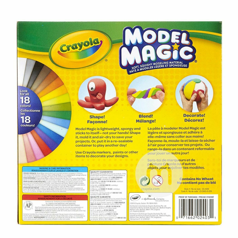 Crayola kreatif anak-anak buatan tangan Amerika plastisin edisi luar negeri