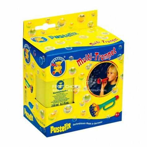 Pustefix German horn bubble + bubble liquid versi luar negeri