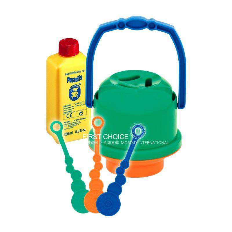 Pustefix Germany non-sprinkling barel kecil bubble blower + cairan gelembung versi luar negeri