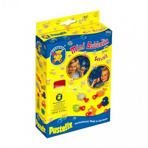 Pustefix Jerman tangan-mencubit hewan laut bertiup mainan gelembung + ...