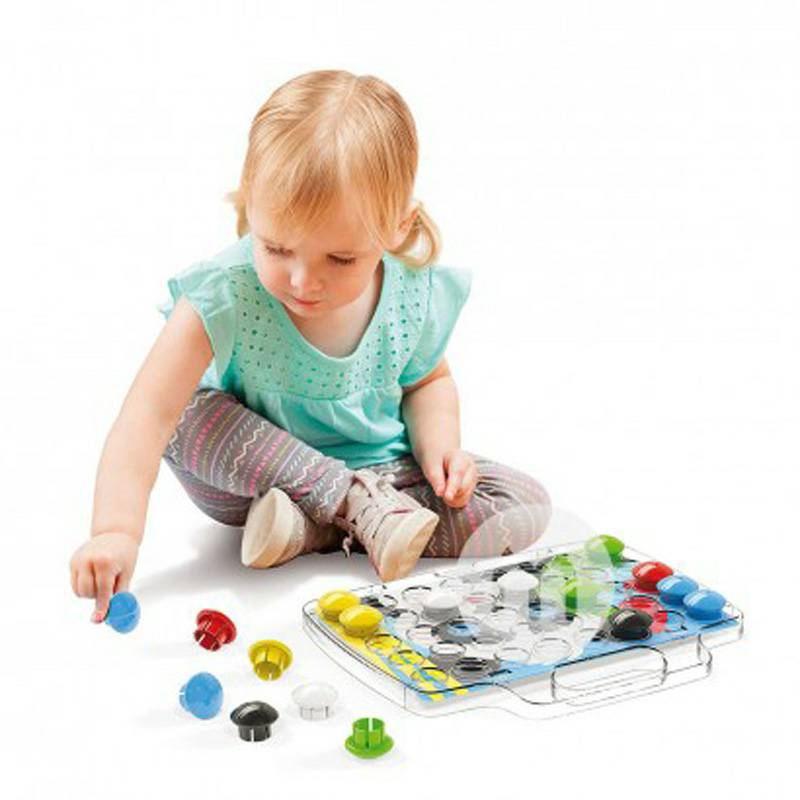 Puzzle Kuku Jamur Italia Quercetti untuk Anak-anak 4206 Edisi Luar Negeri