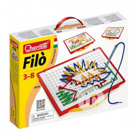 Quercetti Italia puzzle anak usia dini pendidikan merangkai mainan ver...