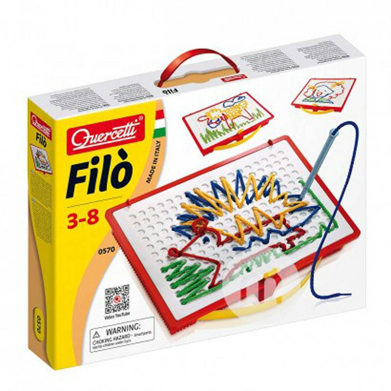 Quercetti Italia puzzle anak usia dini pendidikan merangkai mainan versi 0570 di luar negeri