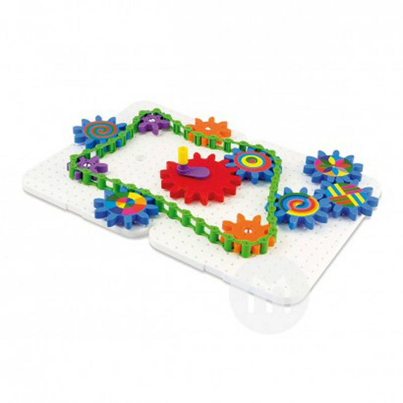 Quercetti Italia portabel kombinasi perangkat ejaan blok mainan 6138 versi luar negeri