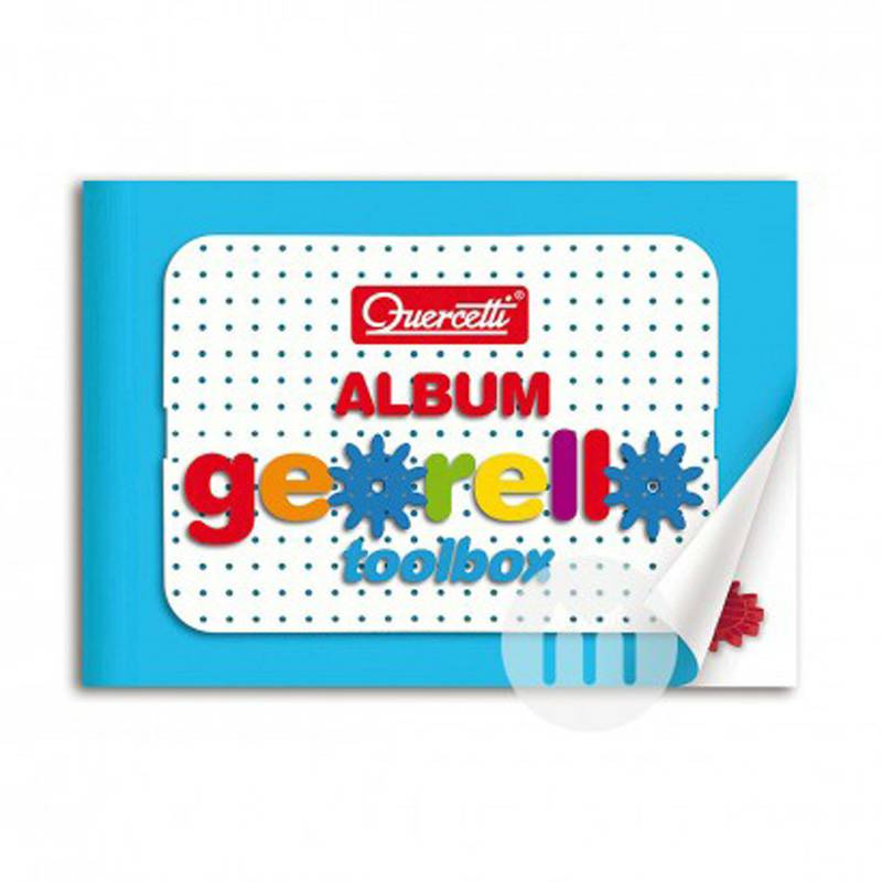 Quercetti Italia portabel kombinasi perangkat ejaan blok mainan 6138 versi luar negeri