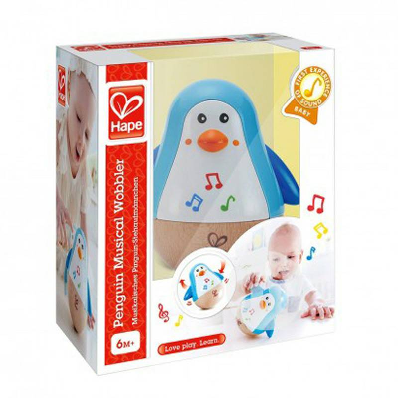 Hape Jerman Hape Musik Penguin Tumbler Mainan Versi Luar Negeri