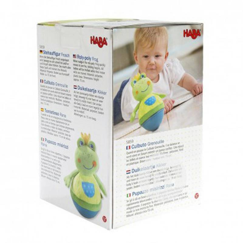Hape Germany Hape standing frog baby plush toy versi luar negeri