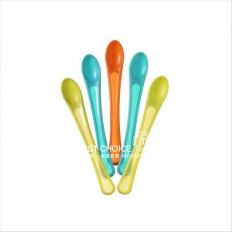 Tommee Tippee Pelatihan Bayi Inggris Soft Head Spoon 5 Pack Versi Luar...