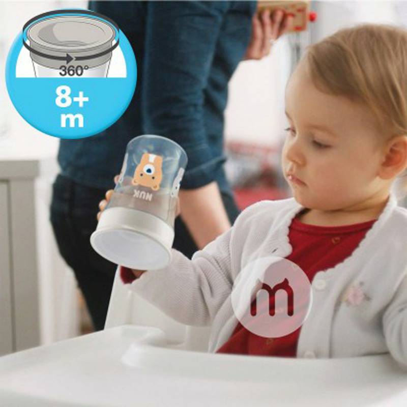 NUK Germany NUK 3-in-1 cup minum ditetapkan untuk lebih dari 6 bulan versi Luar Negeri