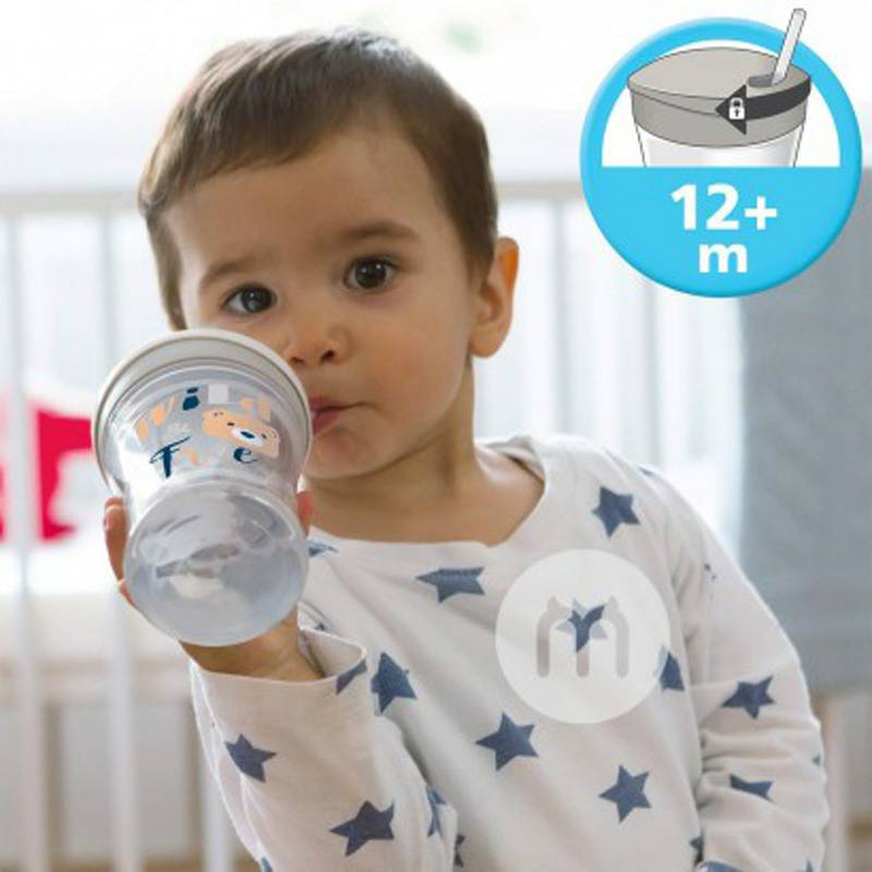 NUK Germany NUK 3-in-1 cup minum ditetapkan untuk lebih dari 6 bulan versi Luar Negeri