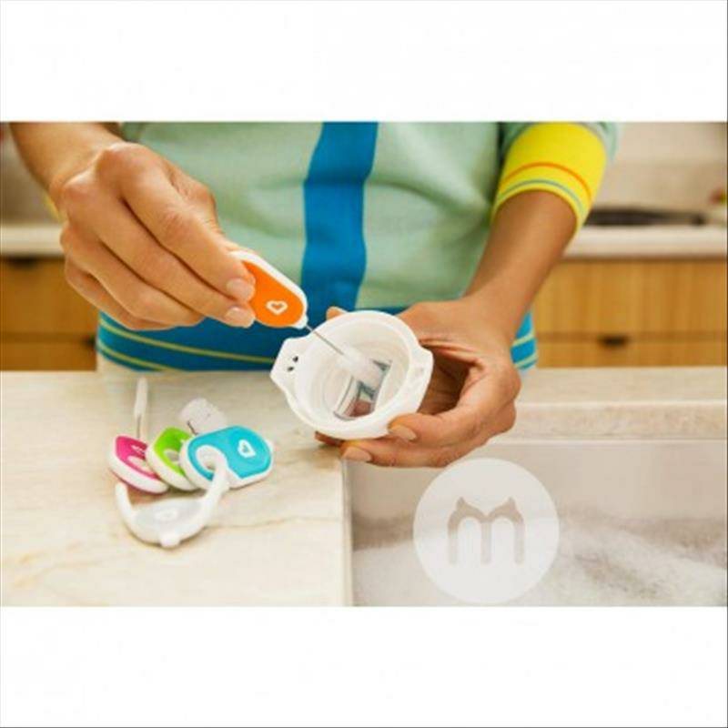 Munchkin 4 set sikat pembersih jenis gantungan kunci Amerika edisi luar negeri