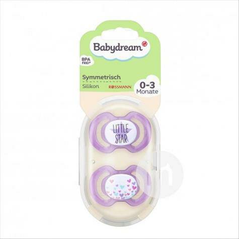 Babydream Jerman Babydream Bintang Cinta Silikon Dot 0-3 Bulan 2 Paket...