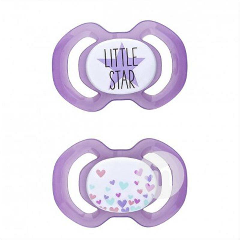 Babydream Jerman Babydream Bintang Cinta Silikon Dot 0-3 Bulan 2 Paket Versi Luar Negeri