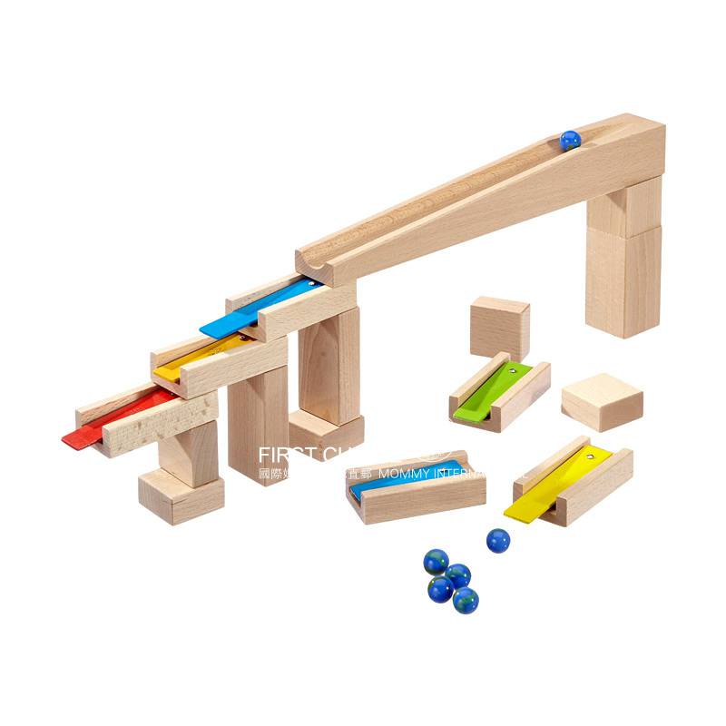 HABA Jerman blok bangunan bola musik kayu versi luar negeri