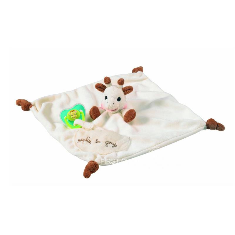 Vulli Sophie Perancis kapas organik menenangkan boneka air liur handuk versi luar negeri