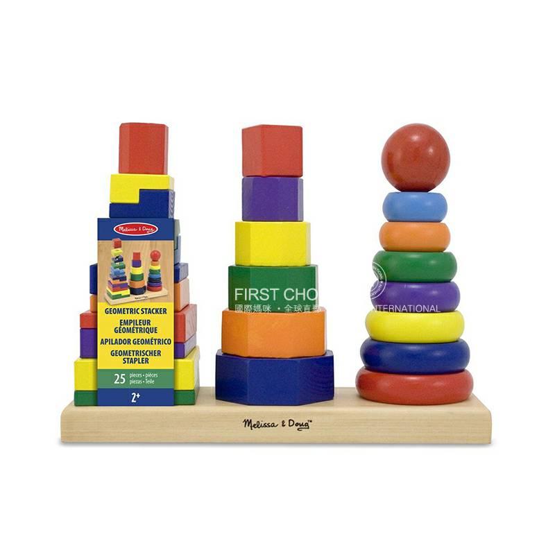 Melissa & Doug US Geometric Building Blocks Overseas Edition