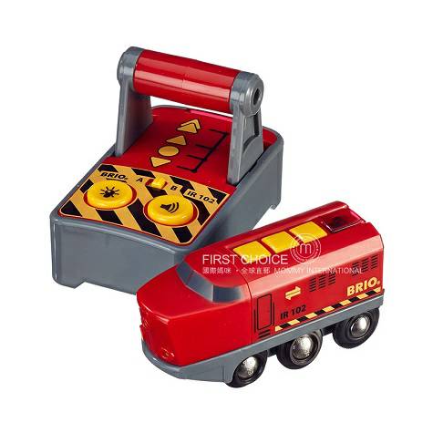 Brio Sweden Train Series Red Remote Control Train Versi Luar Negeri