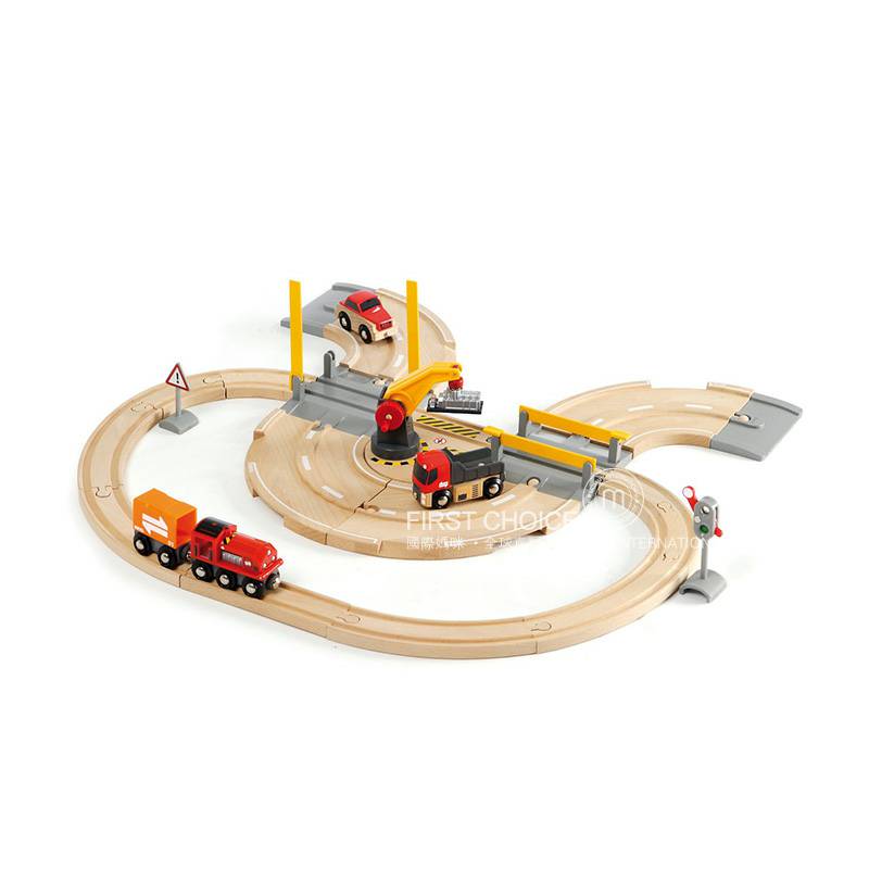 Brio Sweden Melatih Track Truk Kargo Set Edisi Luar Negeri