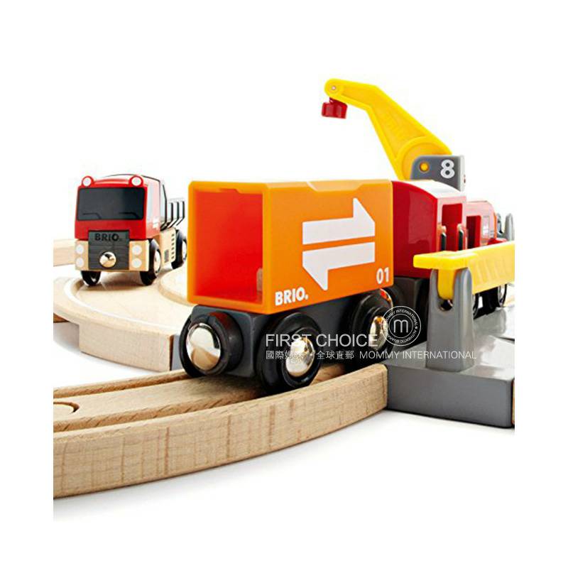 Brio Sweden Melatih Track Truk Kargo Set Edisi Luar Negeri