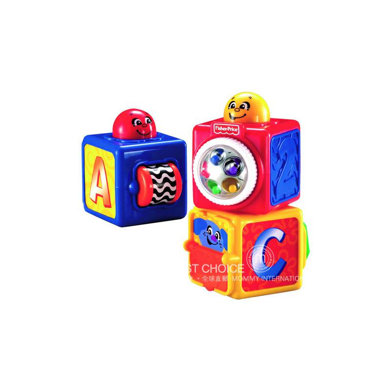 Fisher Price American Stacked Cubes Overseas Edition