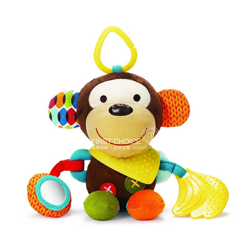 SKIP HOP Anak-anak Amerika menenangkan boneka pasta gigi mainan kerincingan versi luar negeri