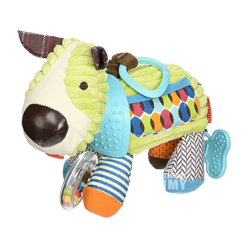 SKIP HOP Anak-anak Amerika menenangkan boneka pasta gigi mainan kerincingan versi luar negeri