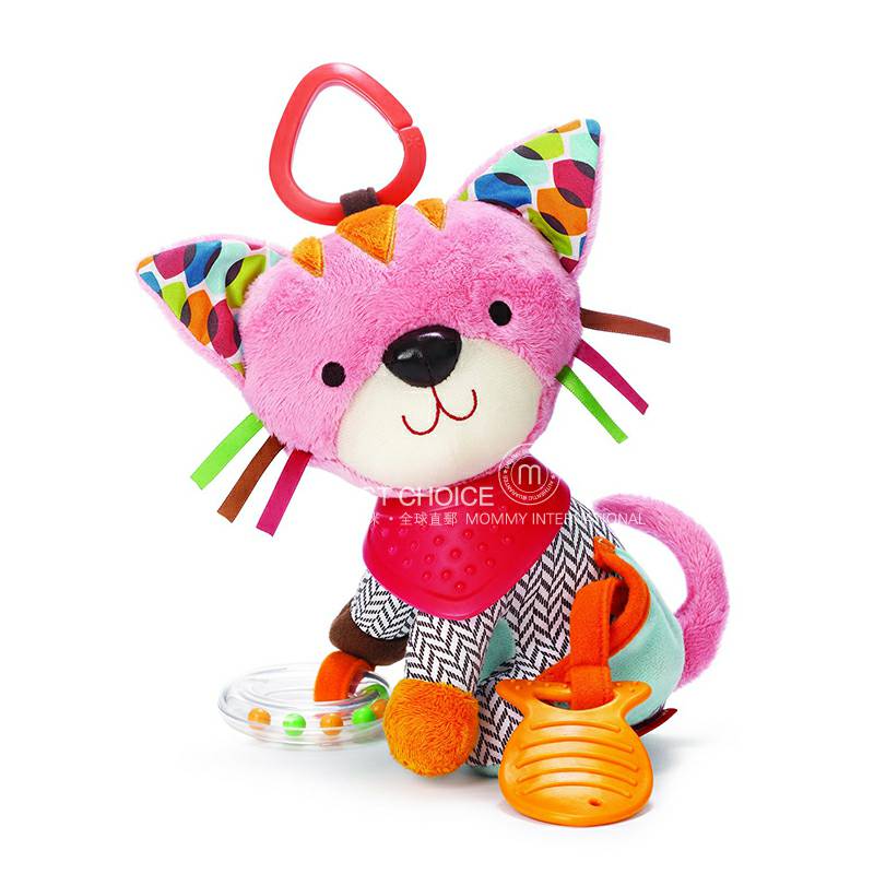 SKIP HOP Anak-anak Amerika menenangkan boneka pasta gigi mainan kerincingan versi luar negeri