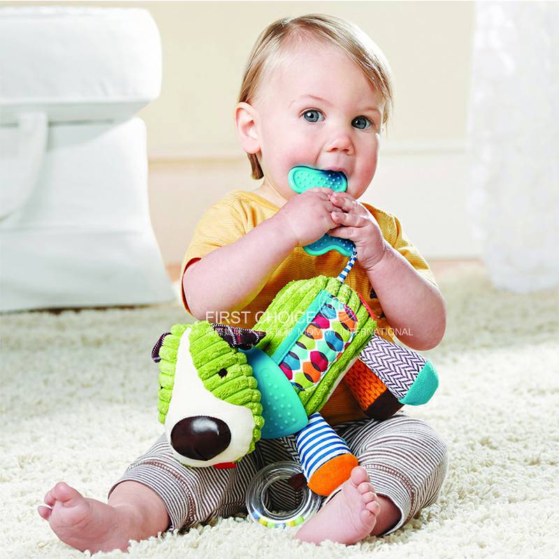 SKIP HOP Anak-anak Amerika menenangkan boneka pasta gigi mainan kerincingan versi luar negeri