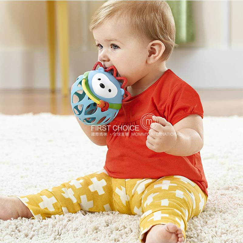 SKIP HOP Amerika mainan bayi bola gum tangan rattle bayi bola tangan versi luar negeri