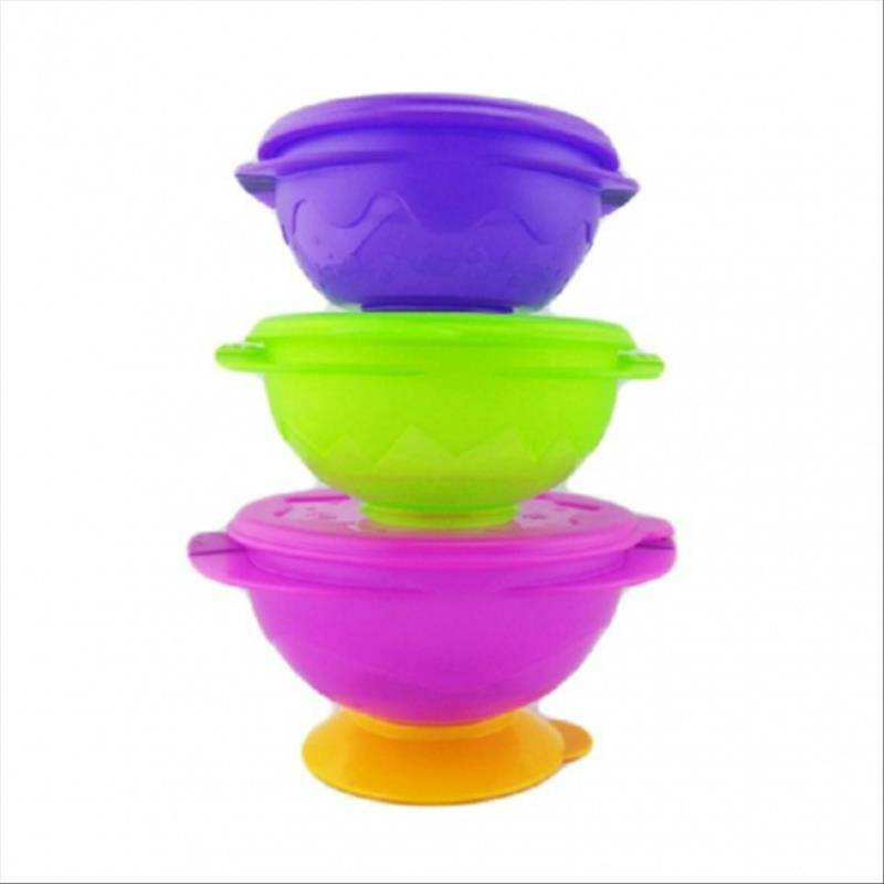 Sassy American Sassy Tiga potong Mangkuk Piala Suction dengan Cover Bawah Versi Luar Negeri