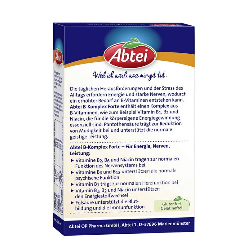Abtei German Multivitamin B Group Dilapisi Gula Tablet Versi Luar Negeri