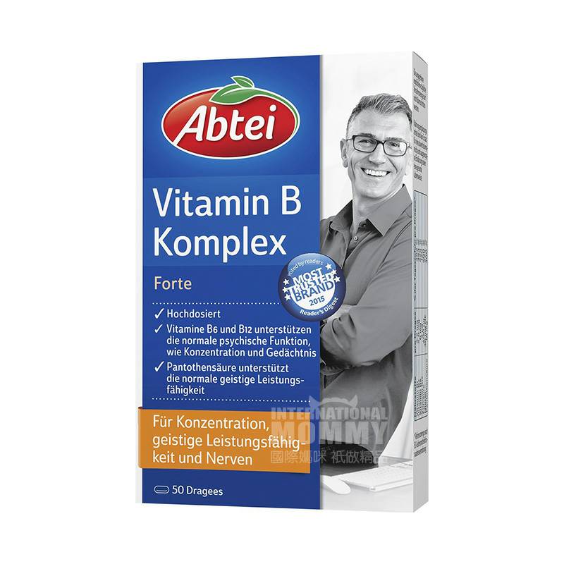Abtei German Multivitamin B Group Dilapisi Gula Tablet Versi Luar Negeri