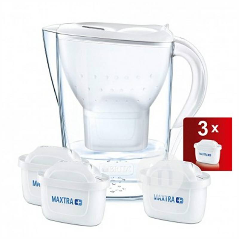 BRITA Filter ketel putih Jerman dengan 3 elemen filter versi luar negeri