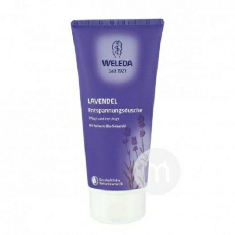 WELEDA German Natural Lavender Soothing Gel Mandi yang Menenangkan untuk Wanita Hamil Versi Luar Negeri