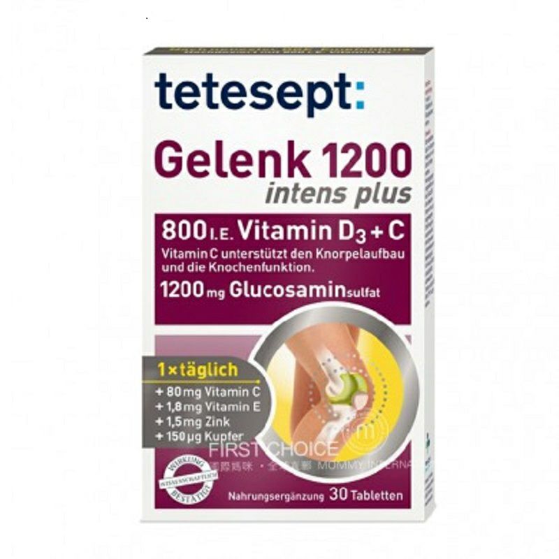 Tetesept Germany Gelenk 1200 Glucosamine Bone Joint Knee Nutrition Tablet Versi Luar Negeri