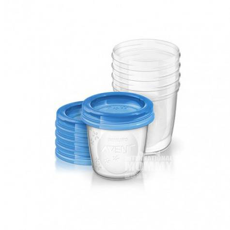 PHILIPS AVENT 5 set cangkir penyimpanan susu UK edisi luar negeri