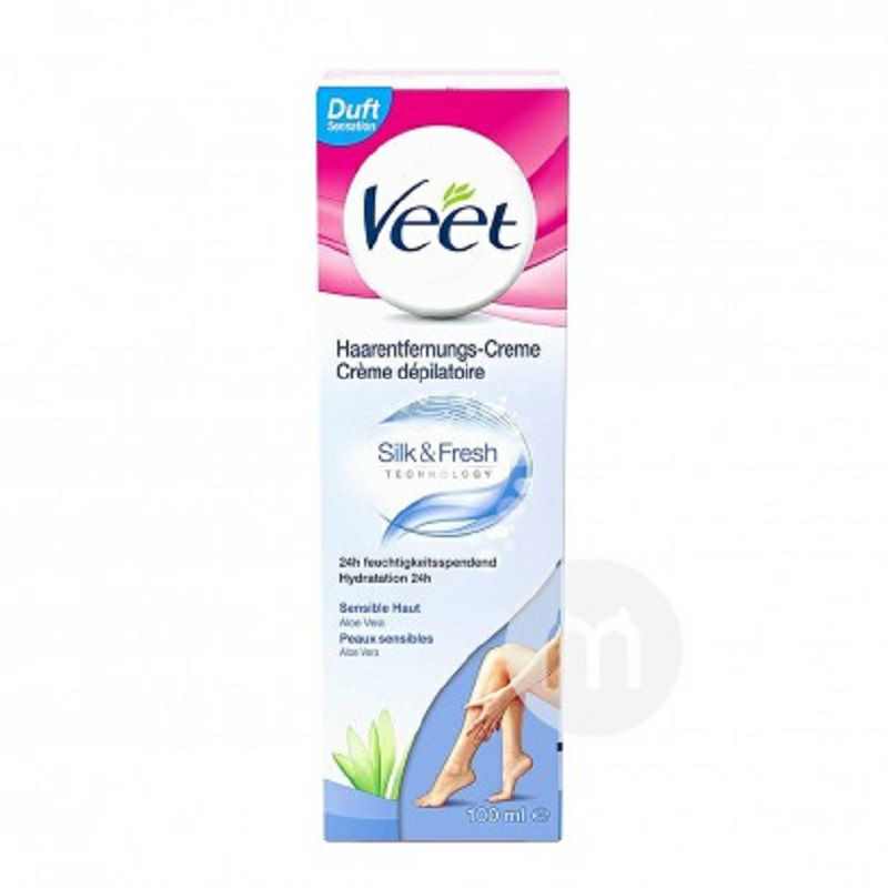Veet French Krim Penghilang Rambutuntuk Kulit Sensitif Versi Luar Negeri