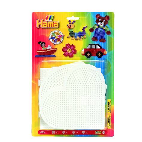 Hama Germany template alat bead insert (persegi bulat segi enam bentuk...
