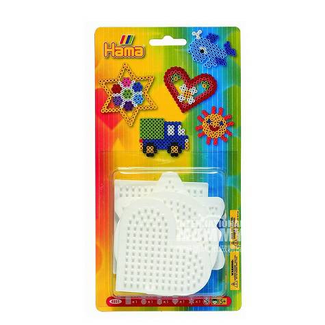 Hama 德國哈馬插珠工具範本（方形、圓形、六邊形、心形、星） 海外本土原版