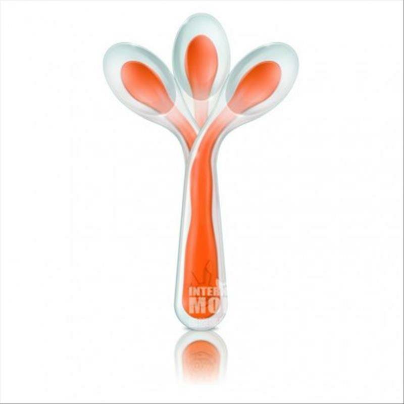 PHILIPS AVENT American AVENT bayi silikon sendok lembut kepala lunak versi luar negeri